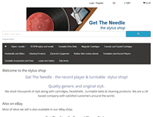 Tablet Screenshot of gettheneedle.co.uk